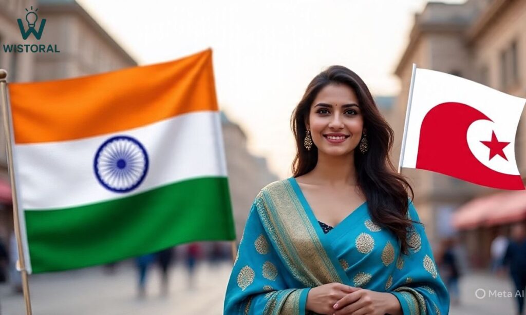 Beautiful Saree Caption for India in Hindi 🇮🇳