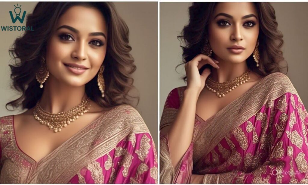 Actress's Best Saree Captions