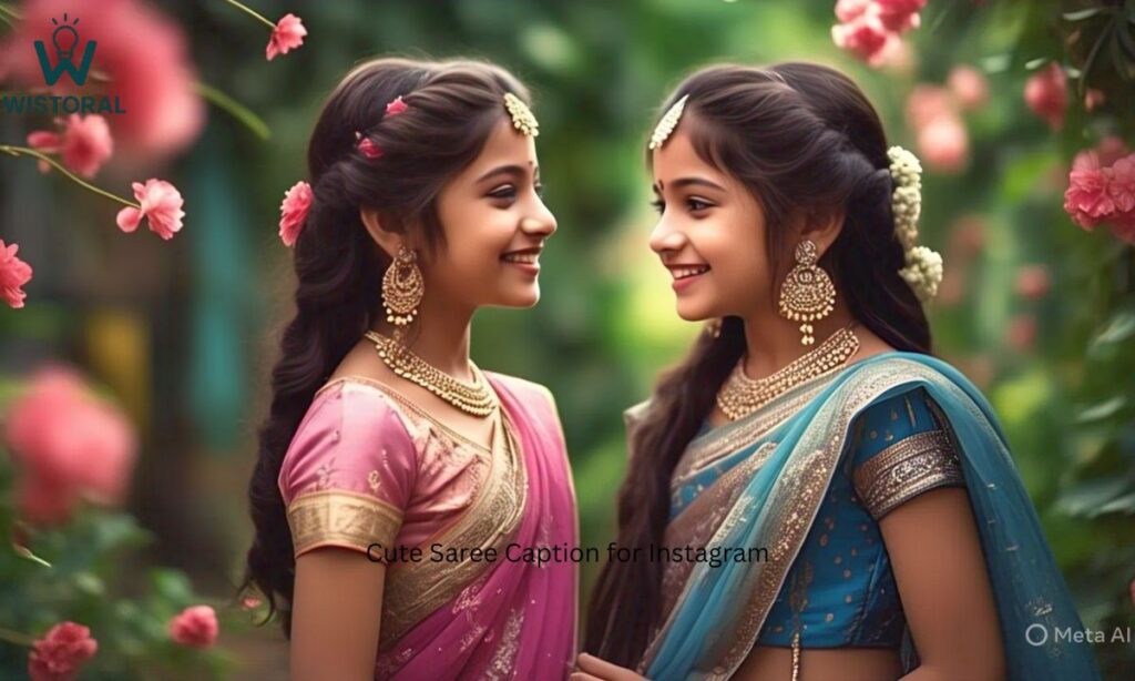 Cute Saree Caption for Instagram