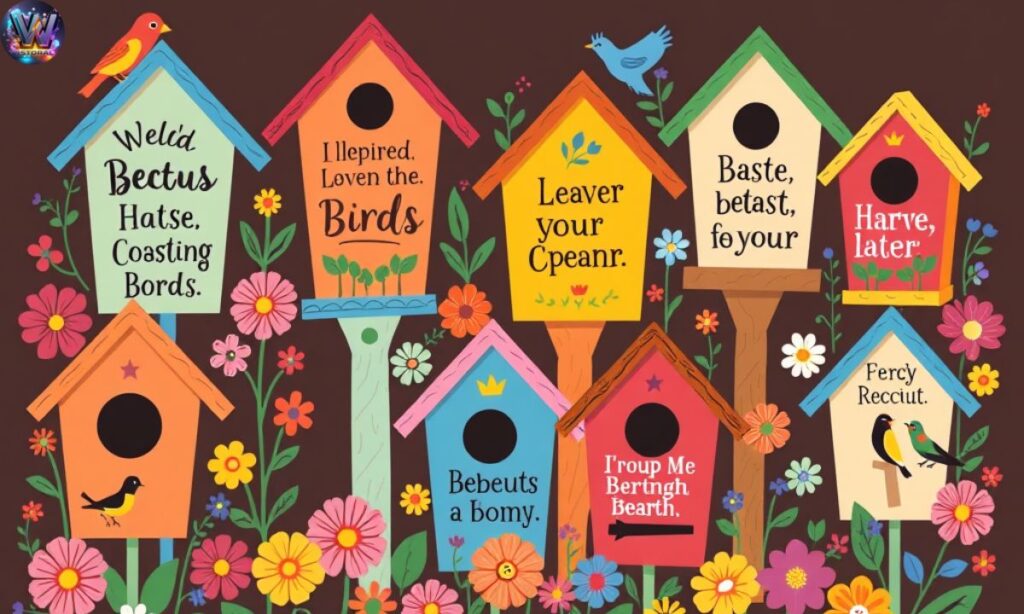 Colorful Bird House Quotes