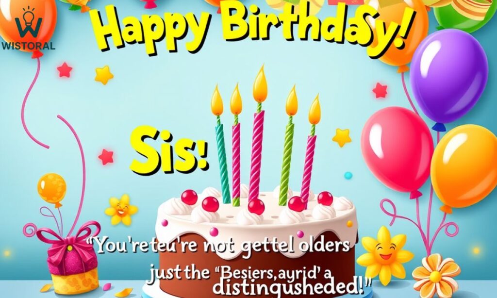 Funny Sister Birthday Wishes and Captions