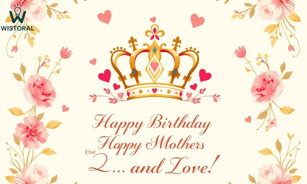 Mother Birthday Wishes And Caption: Queen of Hearts And Love