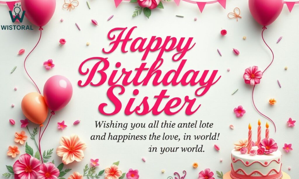 Sister Birthday Wishes and Captions: Happy Birthday Love Wishes