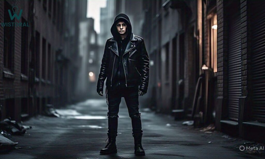 Captions for Black Clothing