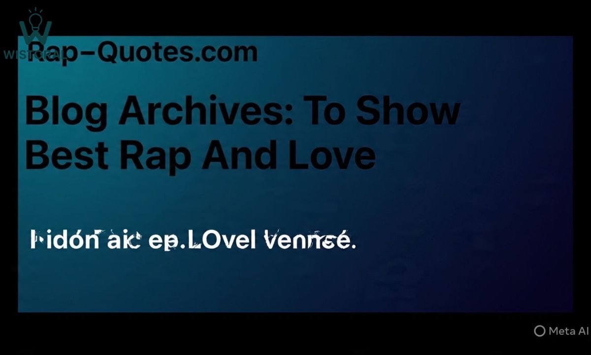 Rap-Quotes.com Blog Archives: To Show Best Rap Lyrics And Love